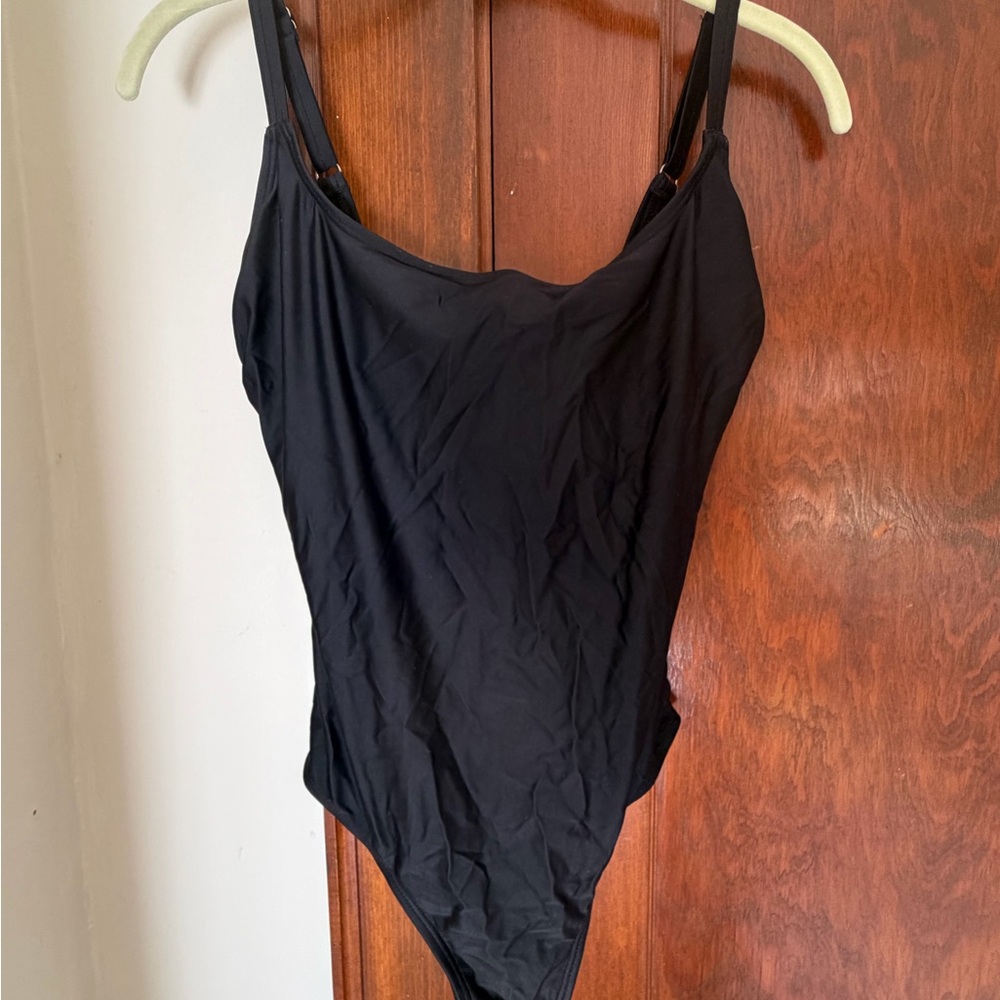 Elegant Black One-Piece Swimsuit
